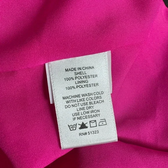 CECE hot pink asymmetrical dress size 10 - Picture 4 of 4